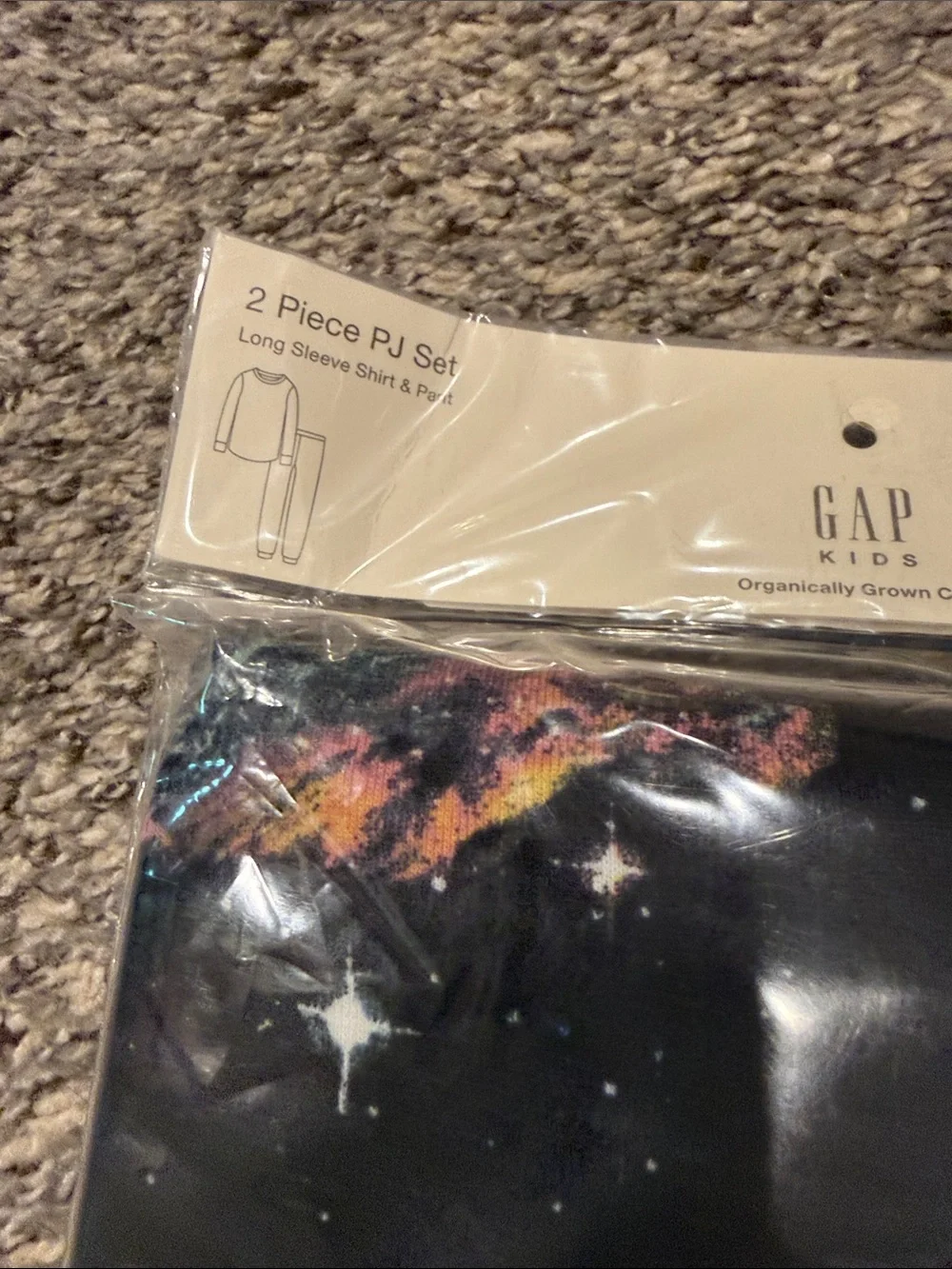 GAP Kids 2-Pack pajamas - Black Galaxy Print & Light Blue Pattern